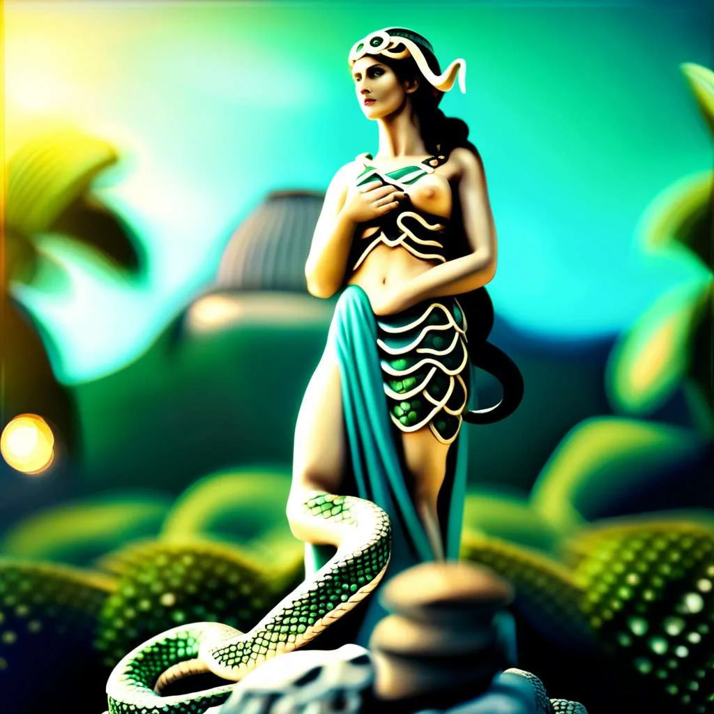 Eurínome: La diosa serpiente y creadora en la mitología griega