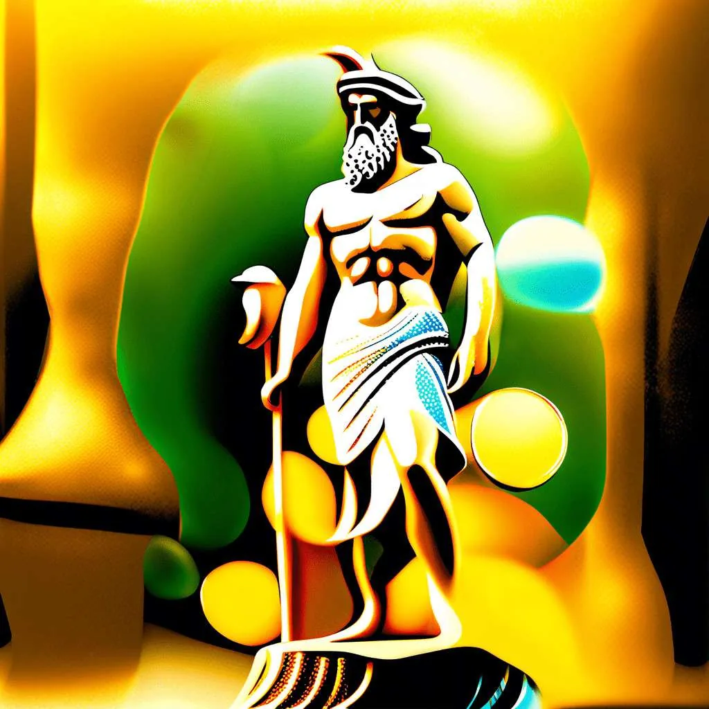 Poseidón, dios del mar en la mitología griega