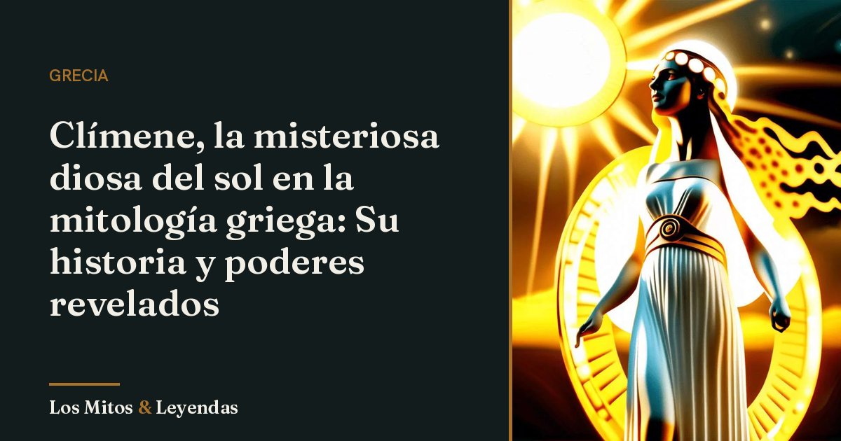 Clímene en la mitología griega: historia y legado